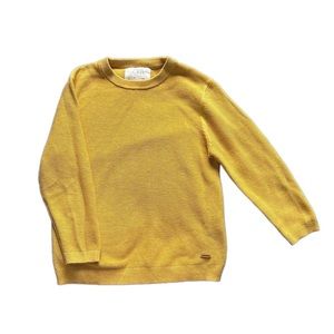 Zara mustard yellow knit sweater size 6